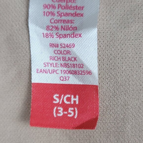 No Boundaries Lace Up One Piece Swimsuit Black Lined Padded Juniors S (3-5) - Picture 9 of 9